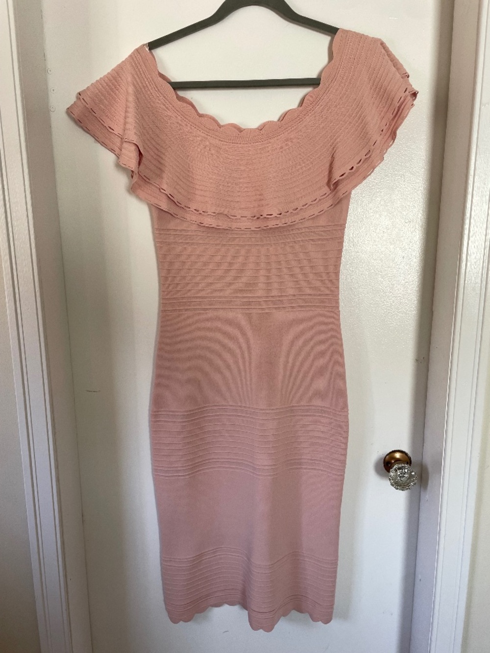 Eliza J Pink Bodycon Midi Dress